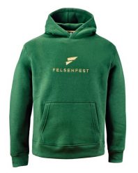 Bluza rozgrzewkowa Slopers. Zielone bluzy damskie FELSENFEST, s, z aplikacjami, z materiału, z kapturem. Za 289.99 zł.