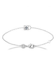 L'Atélier Précieux Srebrna bransoletka z elementem ozdobnym rozmiar: onesize. Szare bransoletki damskie l'Atelier precieux, srebrne. Za 126.99 zł.