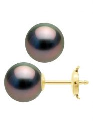 ATELIERS SAINT GERMAIN Złote kolczyki-wkrętki z perłami Tahiti rozmiar: onesize. Żółte kolczyki damskie ATELIERS SAINT GERMAIN, z perłą, złote. Za 1,522.99 zł.