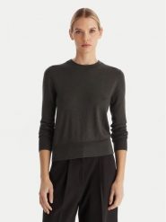 Calvin Klein Sweter LV044D370G Szary Regular Fit. Szare swetry klasyczne damskie Calvin Klein, xxl, z syntetyku, bez kołnierzyka. Za 429.99 zł.
