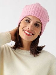 Zwillingsherz Kaszmirowa czapka beanie w kolorze jasnoróżowym rozmiar: onesize. Różowe czapki damskie Zwillingsherz, bez wzorów, z kaszmiru. Za 202.45 zł.