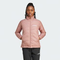 Kurtka Terrex Multi Synthetic Insulated. Czerwone kurtki damskie Adidas, s, bez wzorów, z materiału, bez kaptura. Za 599.00 zł.