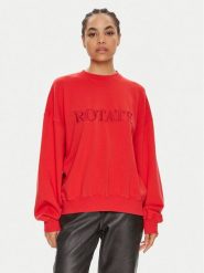 ROTATE Bluza Sui 1127551292 Czerwony Boxy Fit. Czerwone bluzy damskie ROTATE, xs, bez wzorów, z bawełny, bez kaptura. W wyprzedaży za 399.99 zł.