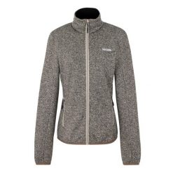 Kurtka polarowa z pełnym zamkiem damska Regatta Newhill. Szare kurtki damskie Regatta, bez wzorów, z dzianiny, bez kaptura. Za 259.25 zł.