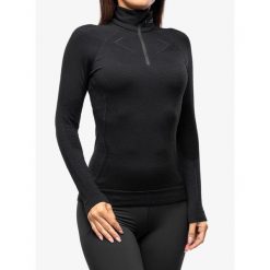 Bluza termoaktywna damska Brubeck Extreme Merino. Fioletowe bluzy damskie Brubeck, bez wzorów, bez kaptura. Za 485.99 zł.