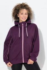 Damskie Kurtka funkcyjna softshell hydrofobowa kaptur. Czerwone kurtki damskie Ulla Popken, plus size, bez wzorów, z materiału, z kapturem. Za 539.99 zł.