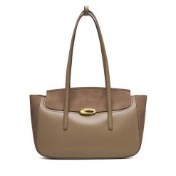 Torebka Calvin Klein. Brązowe torebki klasyczne damskie Calvin Klein, bez dodatków. Za 699.99 zł.