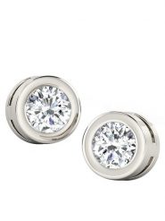 Vittoria Jewels Złote kolczyki-wkrętki z diamentami rozmiar: onesize. Szare kolczyki damskie Vittoria Jewels, z diamentem, złote. Za 1,221.27 zł.