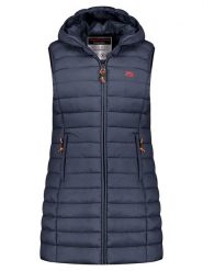 Geographical Norway Kamizelka pikowana "Vatikolor" w kolorze granatowym rozmiar: XXL. Niebieskie kamizelki damskie Geographical Norway, xxl, bez wzorów, bez kaptura. Za 142.45 zł.