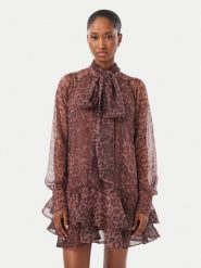 Bardot Sukienka koktajlowa Adrie 60726DB Brązowy Regular Fit. Brązowe sukienki damskie Bardot, bez wzorów, z syntetyku, wizytowe, bez ramiączek. Za 879.99 zł.