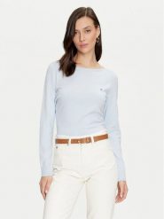 Tommy Hilfiger Sweter WW0WW40099 Niebieski Regular Fit. Niebieskie swetry klasyczne damskie Tommy Hilfiger, l, z syntetyku, bez kołnierzyka. Za 269.99 zł.