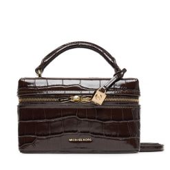 Torebka MICHAEL Michael Kors. Brązowe kuferki damskie MICHAEL Michael Kors, bez wzorów, bez dodatków. Za 1,019.00 zł.