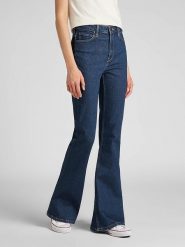 Lee Dżinsy "Breese" - Slim fit - w kolorze granatowym rozmiar: W25/L33. Niebieskie jeansy damskie Lee, z podwyższonym stanem. Za 158.10 zł.
