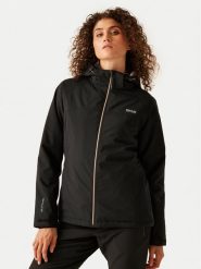 Regatta Kurtka przeciwdeszczowa Frelton RWP401 Czarny Regular Fit. Czarne kurtki sportowe damskie Regatta, bez wzorów, z syntetyku, bez kaptura. Za 299.99 zł.