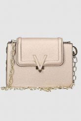 VALENTINO Złota torebka Queens. Żółte torebki klasyczne damskie Valentino by Mario Valentino, bez dodatków. W wyprzedaży za 399.99 zł.