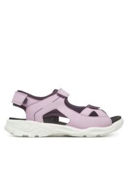 ECCO Sandały Biom Raft 70060361137 Fioletowy. Fioletowe sandały dziewczęce ECCO, ze skóry, bez obcasa, bez zapięcia. Za 239.99 zł.