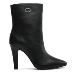 Botki TWINSET. Czarne botki damskie Twinset, bez obcasa, na szpilce, bez zapięcia. Za 1,589.00 zł.