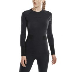 Koszulka narciarska z wełną Merino CEP damska. Czarne bluzki damskie CEP, s, bez wzorów, z wełny, bez kołnierzyka, bez ramiączek. Za 299.00 zł.