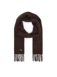 BOSS Szalik Zesy 50517216 Brązowy. Brązowe szaliki damskie Boss, bez wzorów, z wełny. Za 349.99 zł.