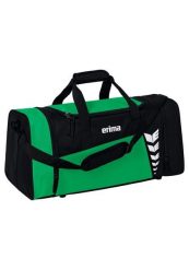 Torba sportowa Erima Six Wings. Czarne torby sportowe Erima, bez wzorów, z poliesteru. Za 119.99 zł.