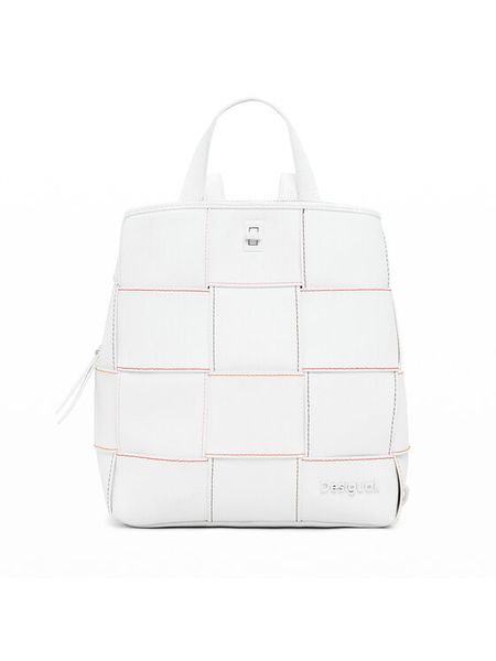 Desigual Plecak Yoko Blacno 25SAKP34 Biały. Białe plecaki Desigual, bez wzorów, ze skóry. Za 179.99 zł.
