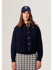 Rodier Kamizelka w kolorze granatowym rozmiar: L. Niebieskie kamizelki damskie Rodier, l, bez wzorów, z wełny, bez kaptura. Za 199.65 zł.