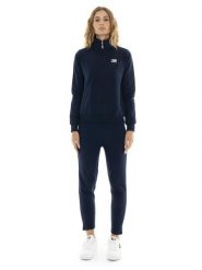 Zimowy damski kombinezon zapinany na zamek i kołnierzyk „Silver”. Niebieskie kombinezony damskie LEONE 1947 APPAREL, na zimę, l, bez wzorów, z bawełny, bez kołnierzyka, bez ramiączek. Za 437.84 zł.
