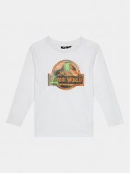 OVS Bluzka 1894859 Biały Regular Fit. Białe t-shirty i koszulki chłopięce OVS, bez wzorów, z bawełny, bez kołnierzyka, bez ramiączek. Za 39.99 zł.