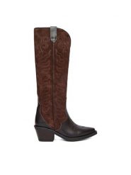 Badura Kowbojki EO-BAYLOR-5033-25 Brązowy. Brązowe kozaki damskie Badura, ze skóry, bez obcasa, na słupku, bez zapięcia. Za 629.99 zł.