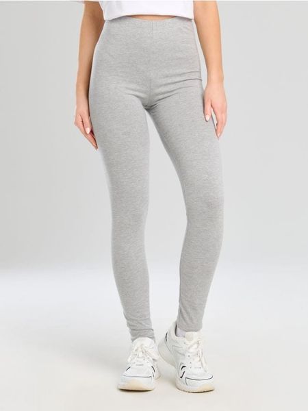 Leginsy - szary. Szare legginsy sportowe damskie Sinsay, l, bez wzorów. Za 12.99 zł.