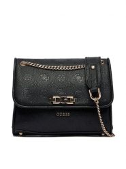 Guess Torebka HWPD99 16210 Czarny. Czarne listonoszki damskie Guess, z aplikacjami, ze skóry, bez dodatków. Za 569.99 zł.