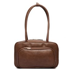 Torebka Guess. Brązowe torebki klasyczne damskie Guess, bez dodatków. Za 494.99 zł.