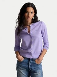 Polo Ralph Lauren Kardigan 211971871505 Fioletowy jasny Regular Fit. Fioletowe kardigany damskie Polo Ralph Lauren, xs, bez wzorów, z bawełny. Za 859.99 zł.