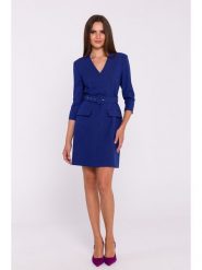 Stylove Sukienka w kolorze granatowym rozmiar: XL. Niebieskie sukienki damskie Stylove, bez wzorów, z tkaniny, bez ramiączek. Za 184.99 zł.