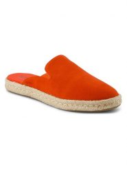 TOMS Skórzane klapki w kolorze czerwonym rozmiar: 38,5. Czerwone klapki damskie TOMS, bez wzorów, bez obcasa, bez zapięcia. Za 159.95 zł.