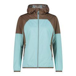 Kurtka damska CMP Vorina Jacket. Niebieskie kurtki damskie CMP, l, bez wzorów, z materiału, z kapturem. Za 401.49 zł.