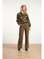 Smashed Lemon Spodnie w kolorze khaki rozmiar: S. Brązowe spodnie materiałowe damskie Smashed Lemon, bez wzorów, z materiału. Za 137.42 zł.