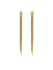 Patrizia Pepe Kolczyki 8J1362/M001-Z001 Złoty. Żółte kolczyki damskie Patrizia Pepe, metalowe. Za 559.99 zł.