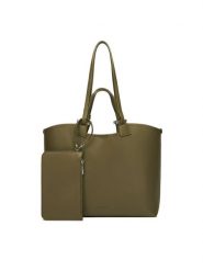 Gino Rossi Torebka K233010-1 Khaki. Brązowe torebki klasyczne damskie Gino Rossi, z materiału, bez dodatków. Za 167.99 zł.