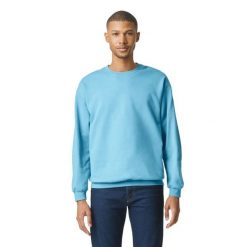 Bluza Polarowa Unisex Dla Dorosłych Softstyle Midweight. Fioletowe bluzy damskie GILDAN, m, bez wzorów, z bawełny, z kapturem. Za 74.99 zł.