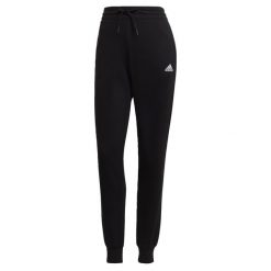 Spodnie damskie adidas Essentials French Terry Logo. Białe spodnie sportowe damskie Adidas, s, bez wzorów, z bawełny, do biegania. Za 214.65 zł.