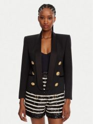 Balmain Marynarka DF1SI530ME54 Czarny Regular Fit. Czarne marynarki i żakiety damskie Balmain, bez wzorów, z wełny. Za 8,999.00 zł.