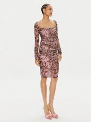 Pinko Sukienka codzienna Anfitrione 103300 A1Q2 Kolorowy Slim Fit. Sukienki damskie Pinko, bez wzorów, z syntetyku, bez ramiączek. Za 649.99 zł.