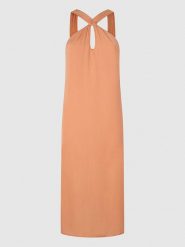Pepe Jeans Sukienka "Casey" w kolorze brzoskwiniowym rozmiar: L. Pomarańczowe sukienki damskie Pepe Jeans, bez wzorów, z jeansu, bez ramiączek. Za 206.91 zł.