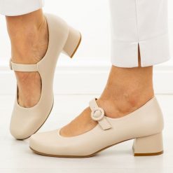 Cieliste półbuty damskie Sergio Leone Pb416. Czółenka damskie Sergio Leone, bez wzorów, z materiału, z okrągłym noskiem, bez obcasa, na obcasie. Za 179.00 zł.