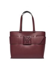 Armani Exchange Torebka 949138 0A874 UA343 Bordowy. Czerwone torebki klasyczne damskie Armani Exchange, ze skóry, bez dodatków. Za 629.99 zł.