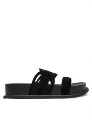 Liu Jo Klapki SA5125 PX002 Czarny. Czarne klapki damskie Liu Jo, bez wzorów, ze skóry, bez obcasa, bez zapięcia. Za 319.99 zł.