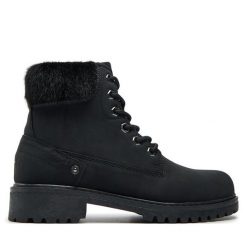 Trapery Wrangler. Czarne trapery damskie Wrangler, bez zapięcia. Za 299.99 zł.