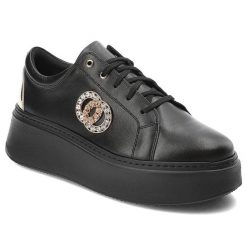 Czarne Sneakersy Lamanti Damskie Stylowe Obuwie. Czarne obuwie sportowe damskie LAMANTI, na wiosnę, ze skóry, bez zapięcia, trekkingowe. Za 429.00 zł.