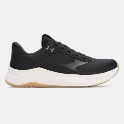 Buty treningowe damskie Under Armour Aurora 3 black/summit white/castlerock. Czarne obuwie sportowe damskie Under Armour, bez zapięcia, na fitness i siłownię. Za 319.99 zł.